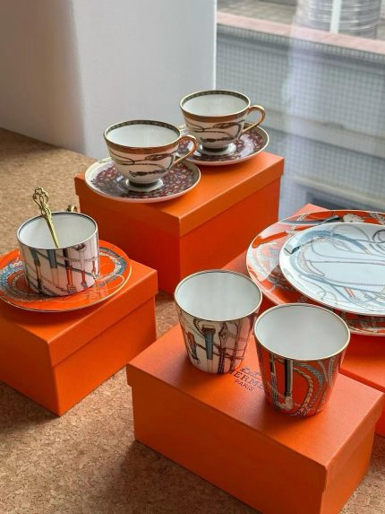 Hermès Porcelain Tea & Coffee Set
