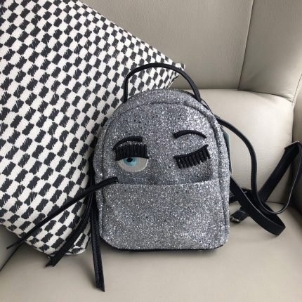 Chiara Ferragni Glitter Wink Eye Mini Backpack